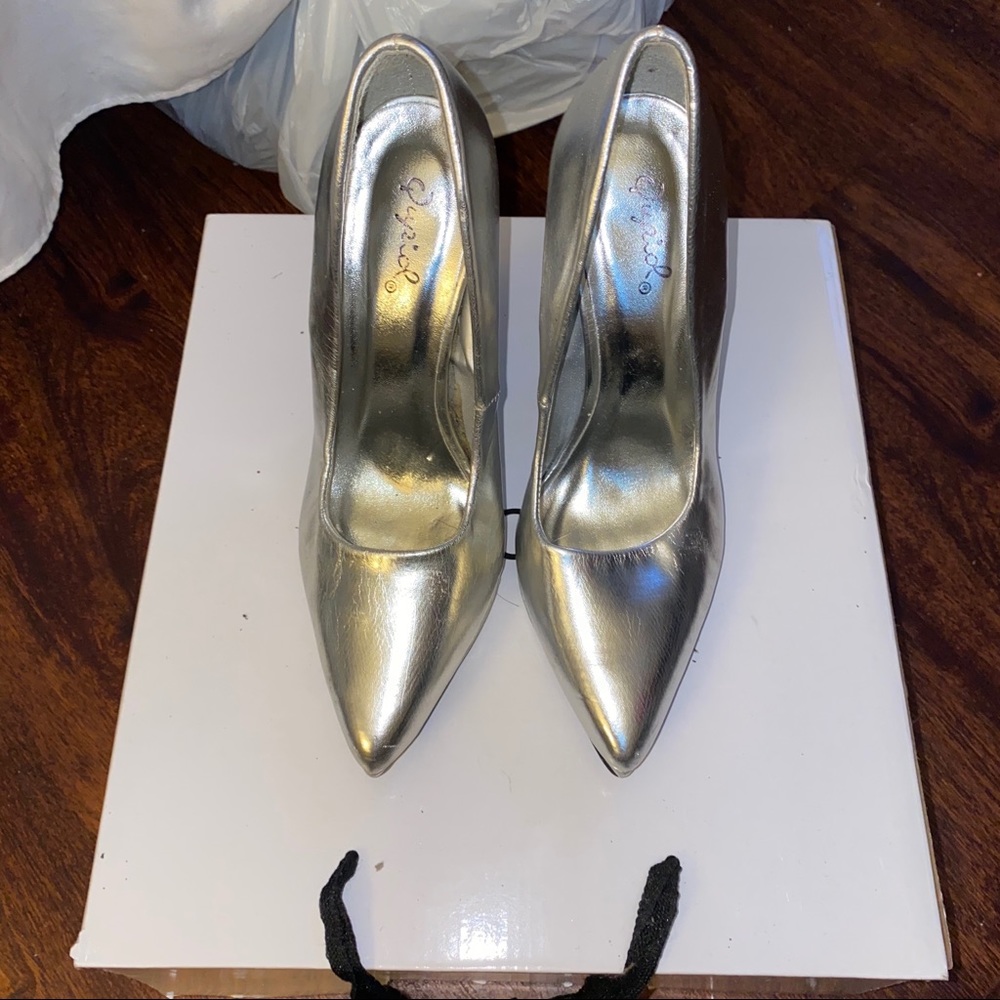 Silver heels